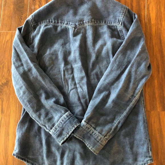 Zara boys denim button down shirt - Picture 2 of 4